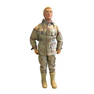 Vintage 1992 G.I. Joe General Duke Doll Backpack Desert Fatigues No Boots